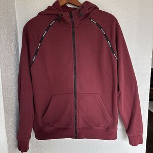 Maroon Peloton Hooded Zip Up Hoodie - Size Medium